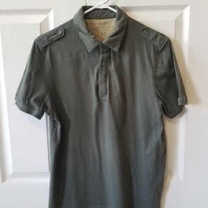 Banana Republic epaulette polo
